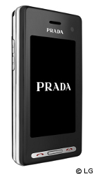 Die silbernen Applikationen am Geh&auml;use des Prada Phone finden sich auch am Men&uuml;steuerknopf des Headsets
